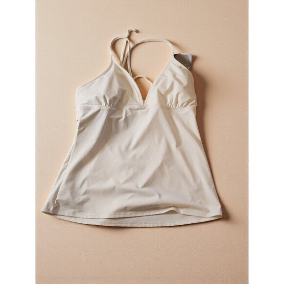 Athleta Strappy White Tankini Swim Top XL NWT - Picture 4 of 13